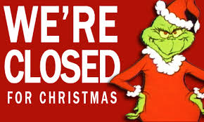 Library closes for the Christmas break