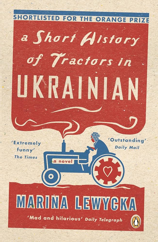 The Book Club reads "A Short History of Tractors In Ukrainian"
