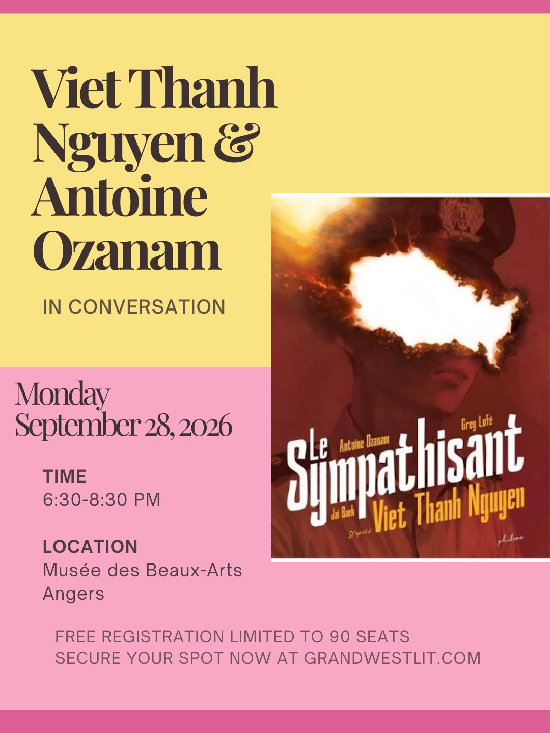 Author Talk :  Viet Thanh Nguyen & Antoine Ozanam in Conversation